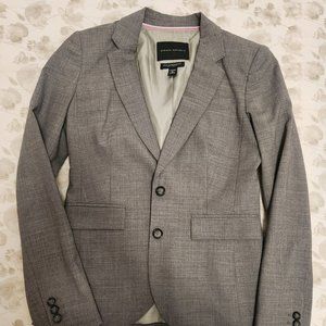 Banana Republic Gray Wool Blazer Slim Fit (Women's)